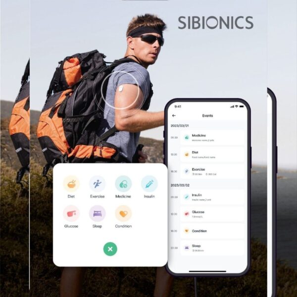 Sibionics GS1 CGM System – Continuous Glucose Monitor