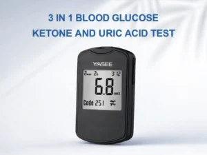3-in-1 Multi-Function LCD Blood Glucose, Ketone, and Uric Acid Testing Meter