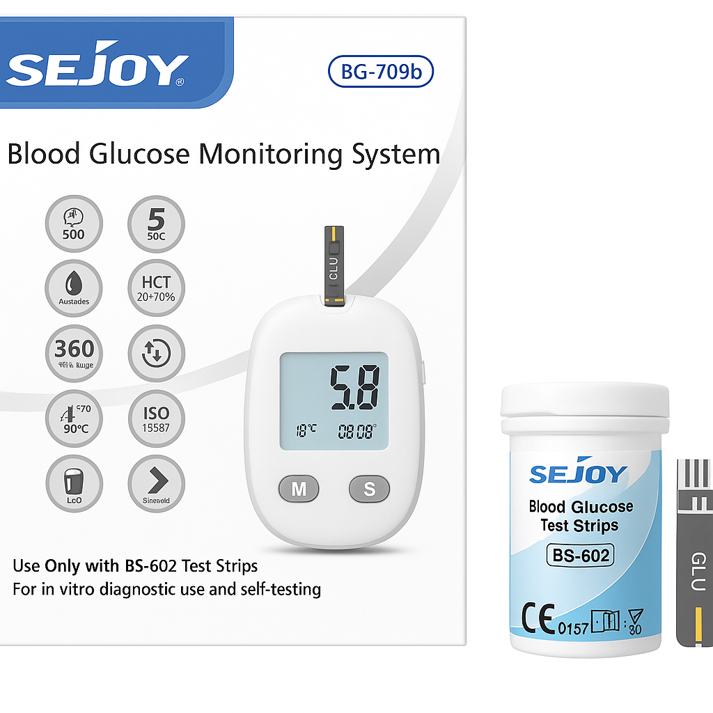 Sejoy BG-709b Smart Bluetooth Blood Glucose Monitor